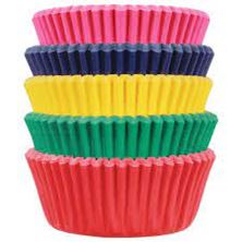 Picture of PAPER BAKING CASES MINI X 100 IN 5 DIFFERENT COLOURS